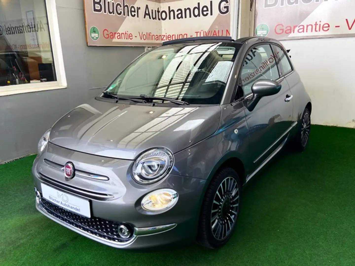 Fiat 500C RockStar Cabrio Automatik PDC LED Apple Ca Grijs - 1