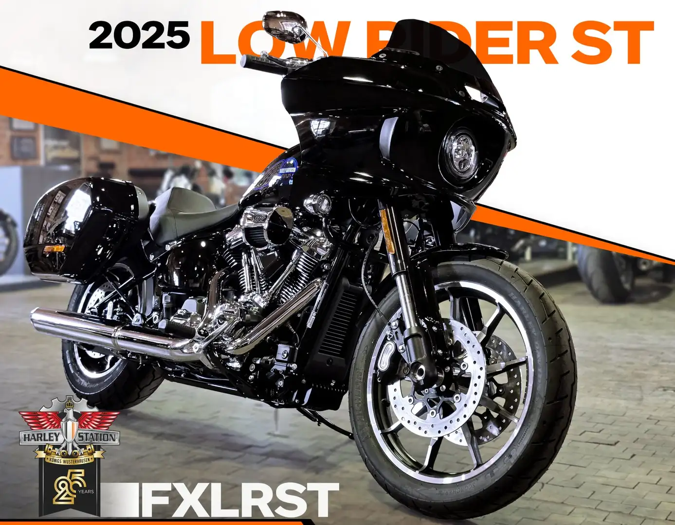 Harley-Davidson Lowrider ST FXLRST Low Rider ST Czarny - 1