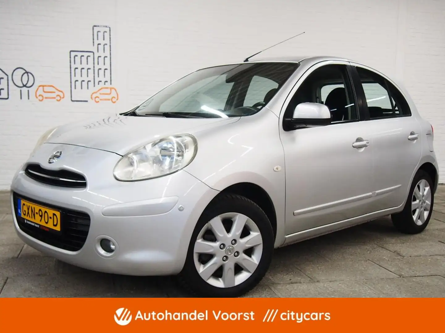 Nissan Micra 1.2 DIG-S Connect Edition (APK: Nieuw) Incl. Garan Grijs - 1