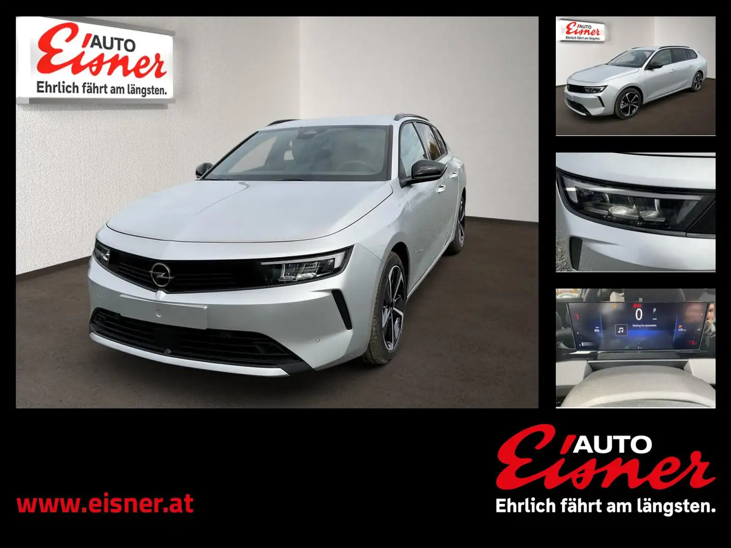 Opel Astra ST 1.2 TURBO ED AUT Familienfreundlich Silber - 1