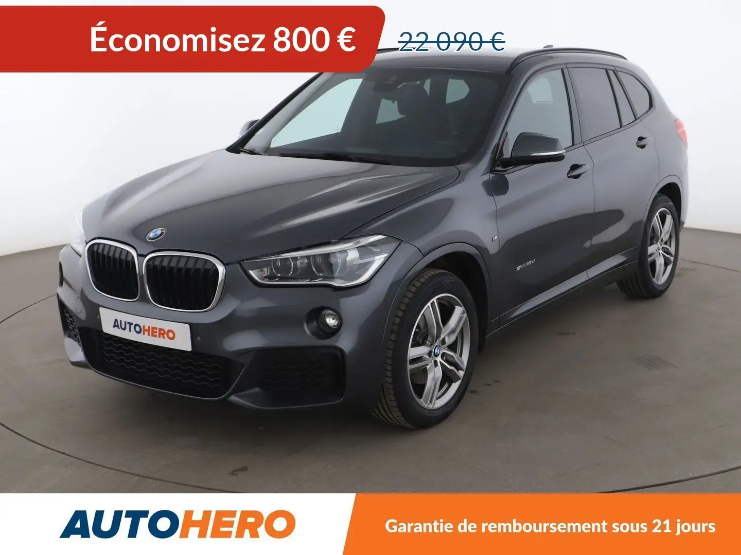 BMW X1 sDrive18d M Sport BVA8 Gris - 1