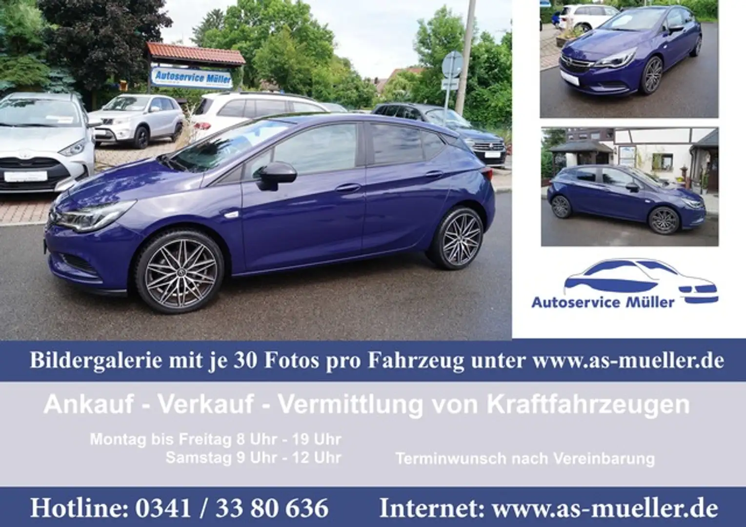 Opel Astra K AppleCar-LED-Kamera-Allw.-Spur-beh. Lenk Azul - 1