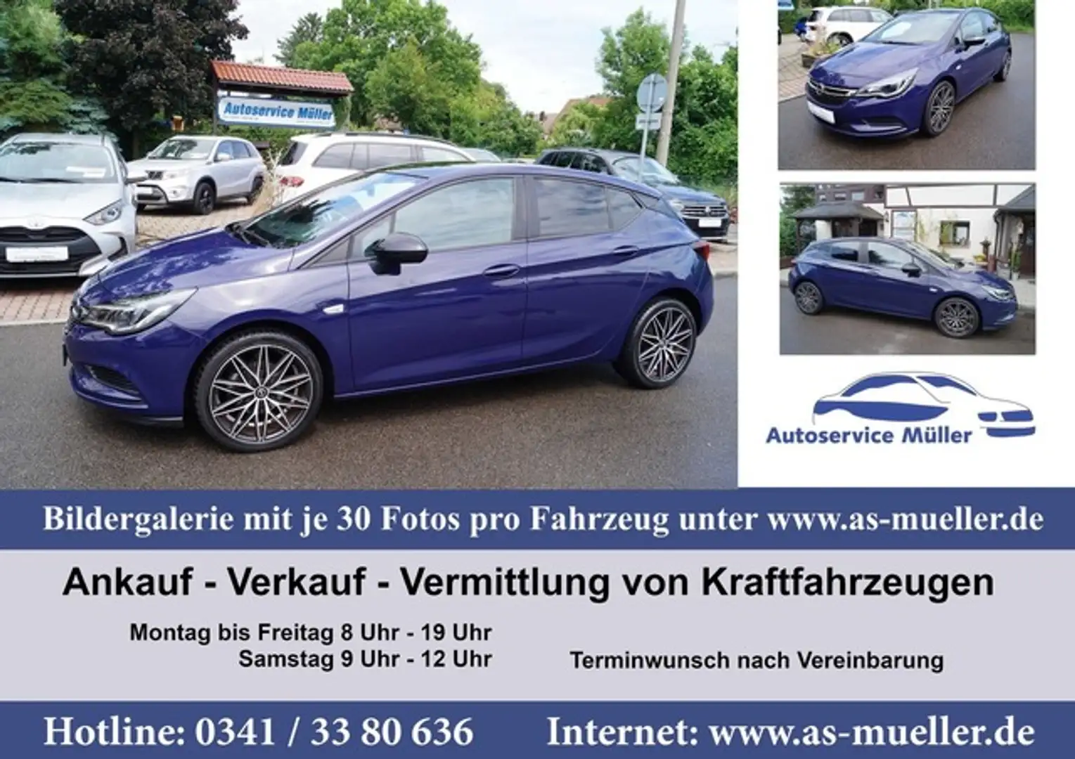 Opel Astra K CarPlay-LED-Kamera-Allw.-Spur-beh. Lenk Blau - 1