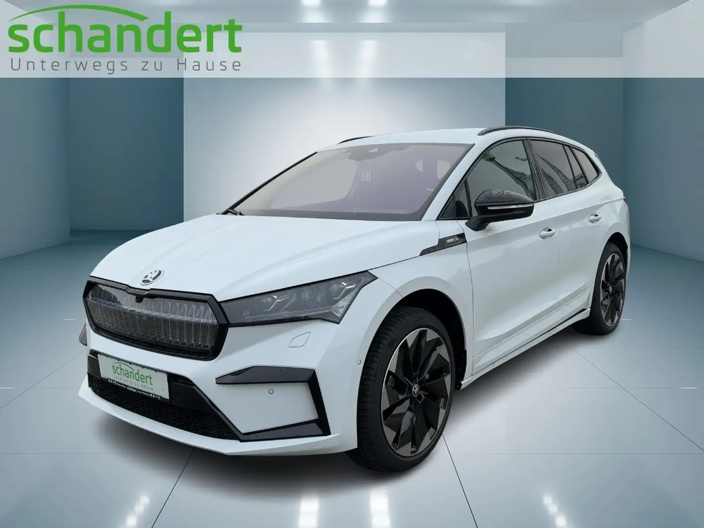 Skoda Enyaq 85 Sportline LED Navi AHK PLA Klimaautomatik Weiß - 1