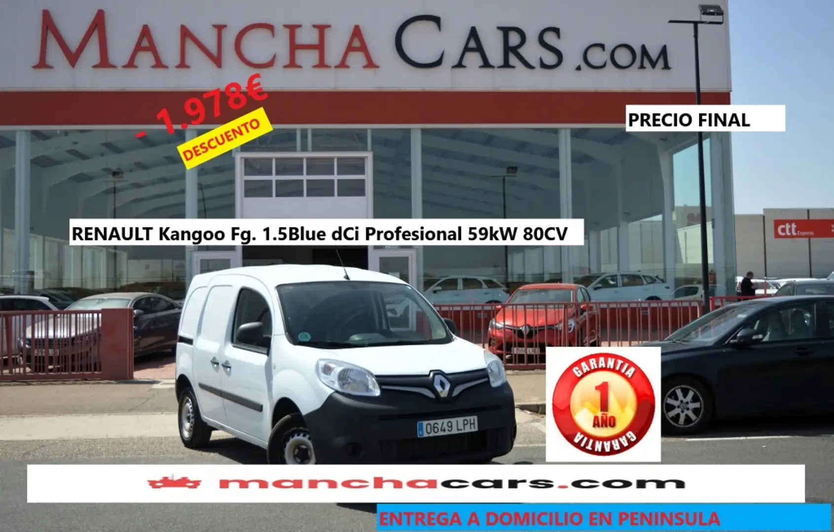 Renault Kangoo Fg. 1.5Blue dCi Profesional 59kW Blanco - 1