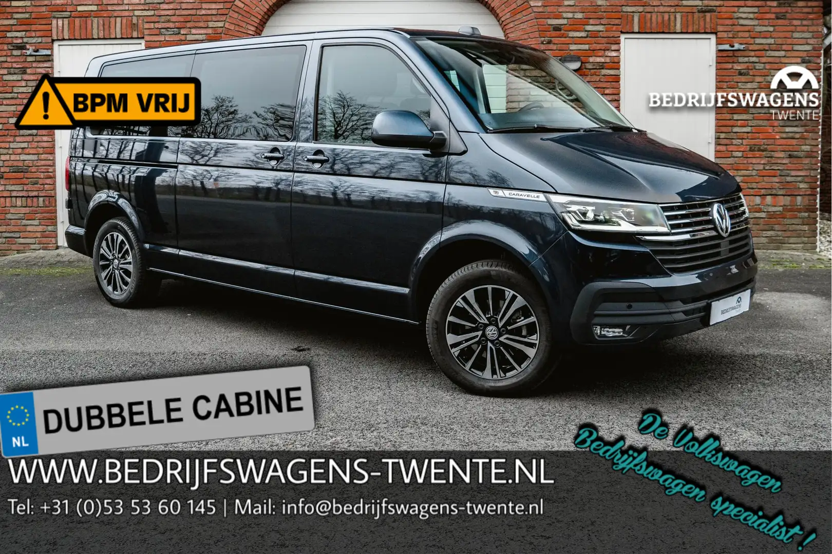 Volkswagen T6.1 Caravelle ROLSTOELBUS 2.0 TDI 150 PK DSG L2H1 ACC| LED | Pri Bleu - 1