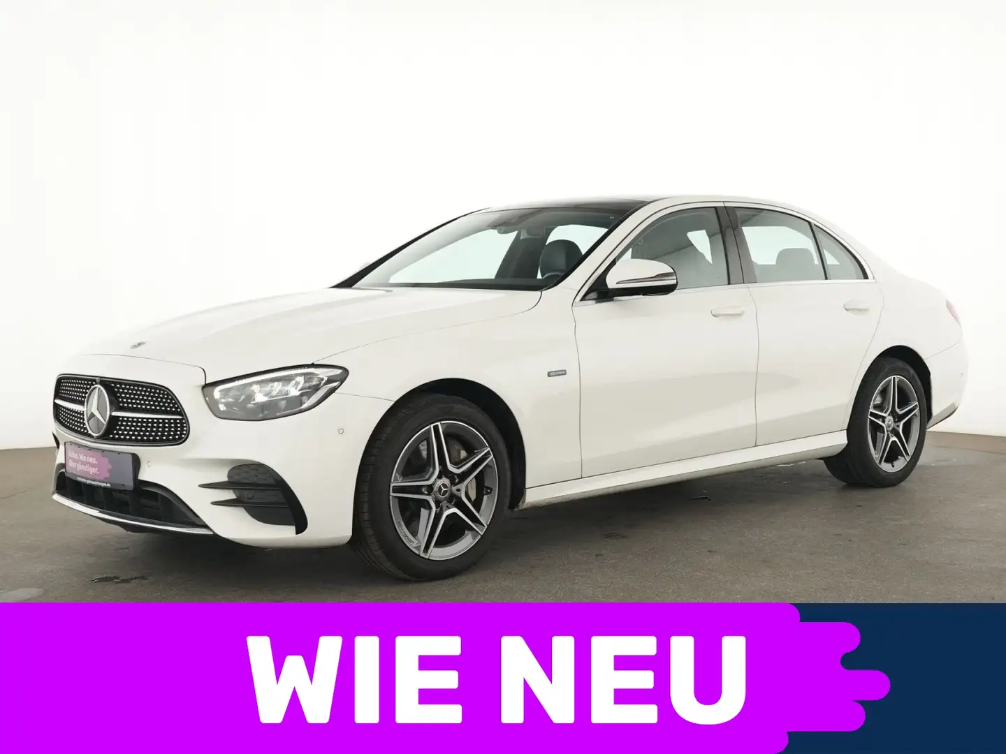 Mercedes-Benz E 300 e AMG Line 360°|Pano|LED|Kessy|Navi|SHZ|PDC Weiß - 1
