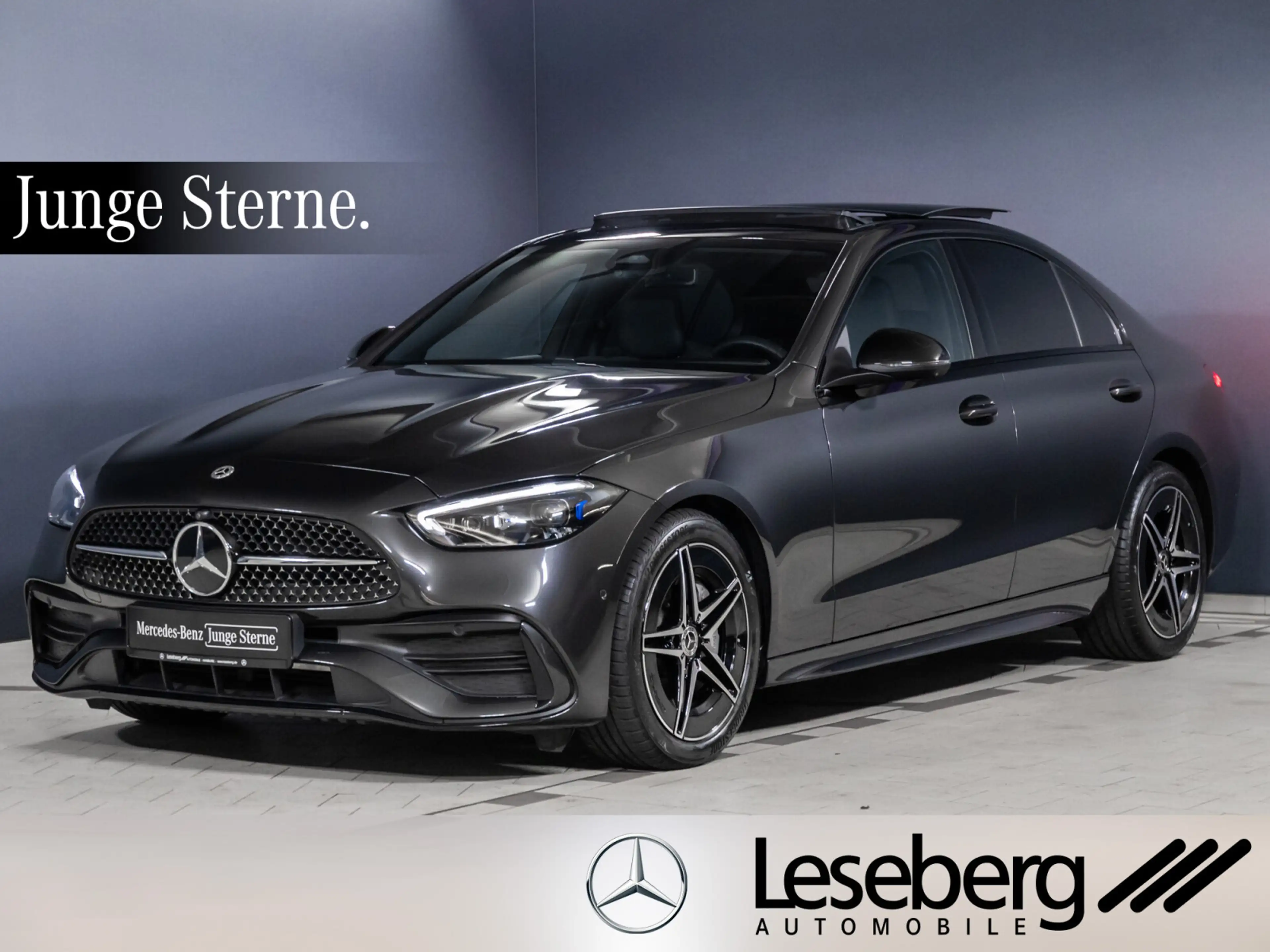 Mercedes-Benz C 220 d AMG Night/Pano/Dig.Light/Distron/360°-K. AMG Line Sportpaket/eSitz./SHD/Sitzhzg./Klima/MF-Lenkrad