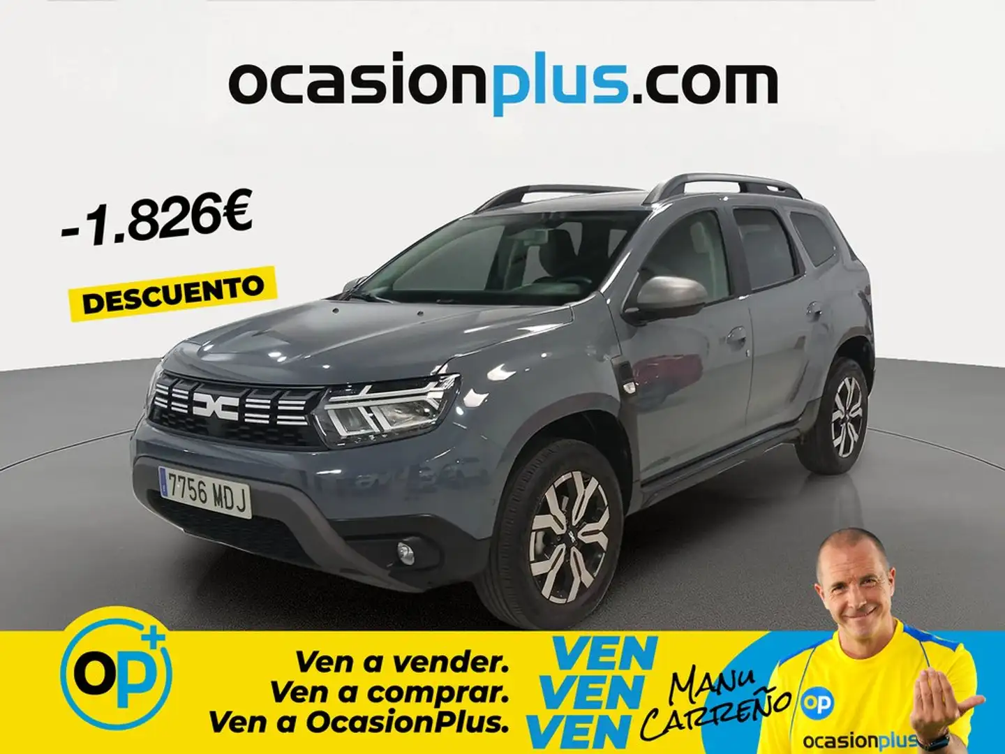 Dacia Duster 1.3 TCe Journey Go 4x2 96kW Gris - 1