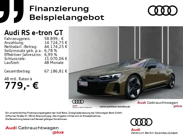 Audi RS e-tron GT *MATRIX*PANO*HuD*Assist+*LUFT*B&O*