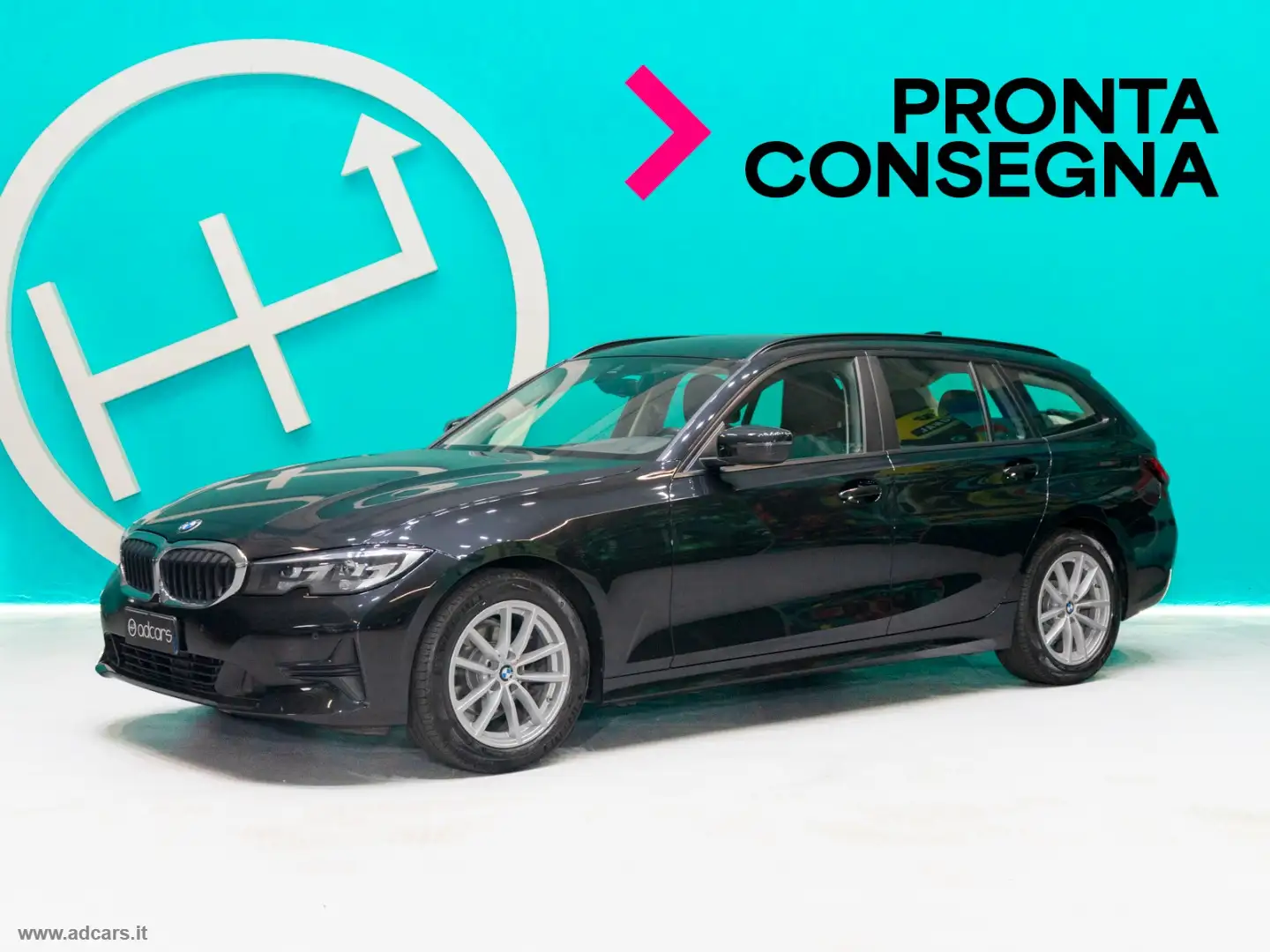 BMW 318 318d Touring Business Advantage 1 PROPRIETARIO, IV Schwarz - 1