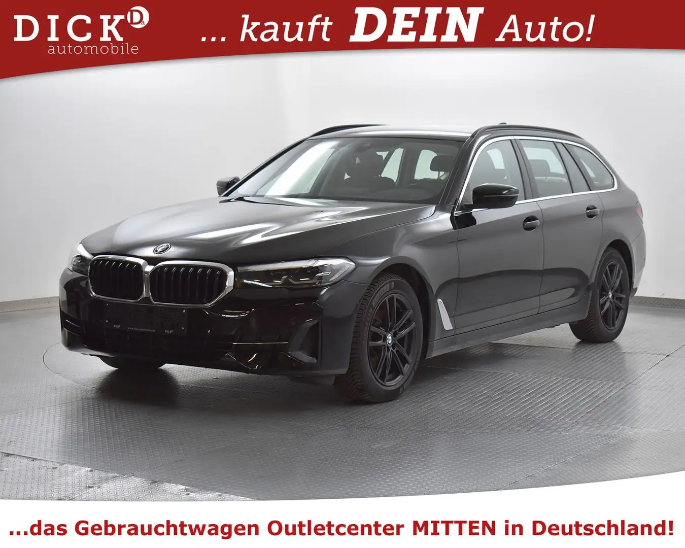 BMW 520 d T Aut. xDriv VIRTU+KEY SCHLÜSS+STDHZ+PROF+M Schwarz - 2