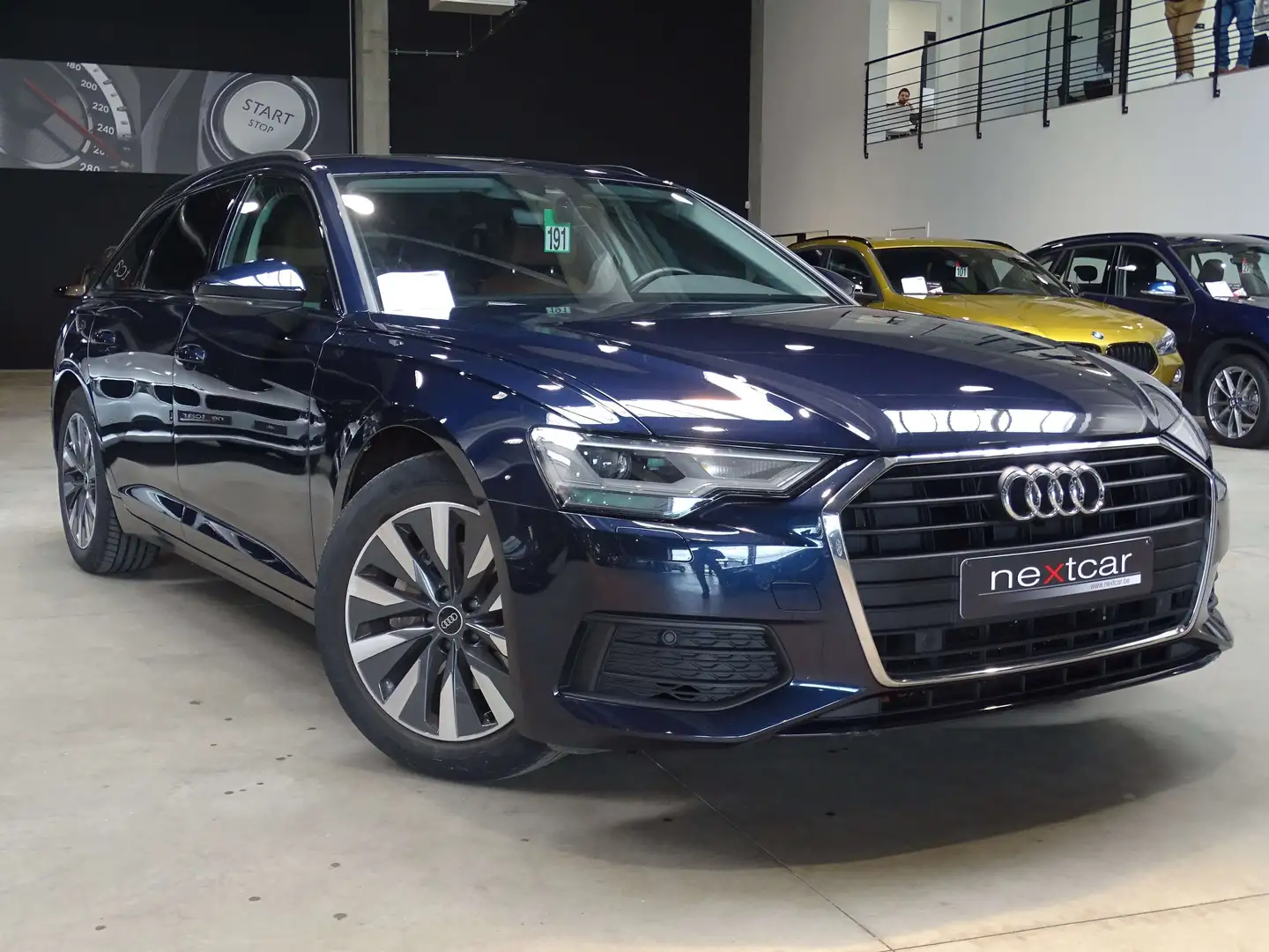 Audi A6 35TDi Avant STronic CUIR-LED-NAVI-ATTELAGE-PARKING Bleu - 2