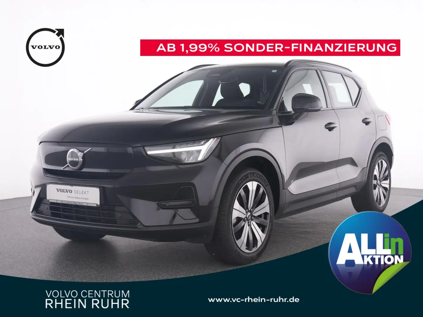 Volvo XC40 Pure Electric Core +AHK+GOOGLE+STANDHZ+LED+ Grijs - 1