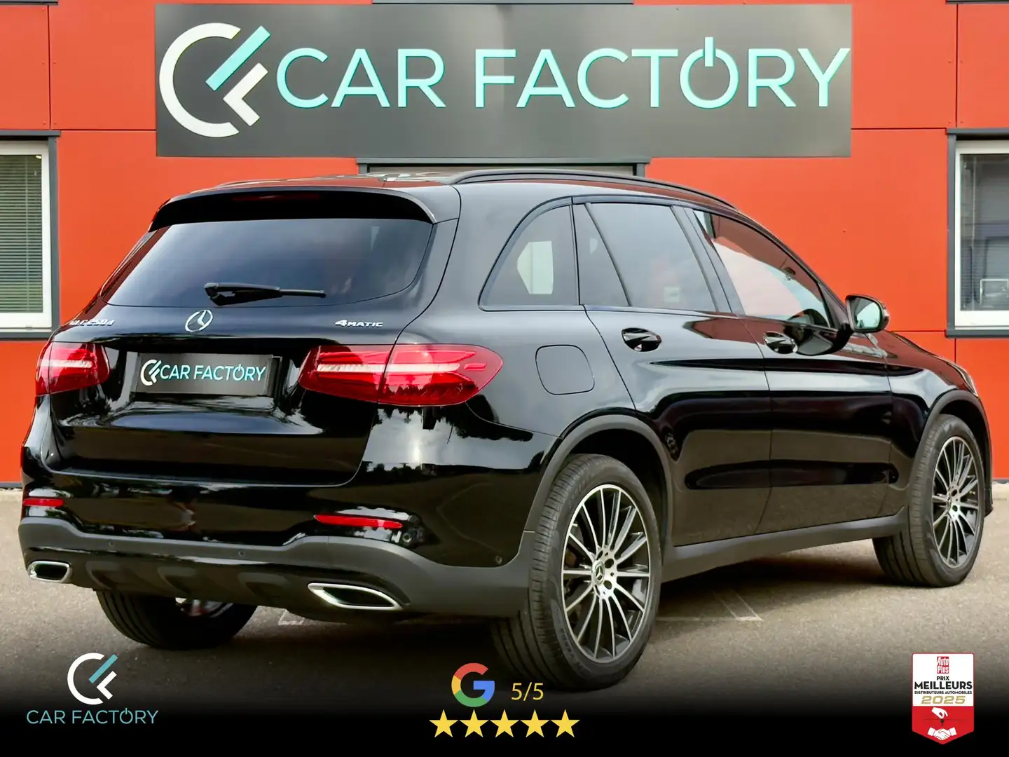 Mercedes-Benz GLC 300 250 D AMG Line 4-Matic 1ère Main Options 8300 Suivi MB Garantie 1 Noir - 2