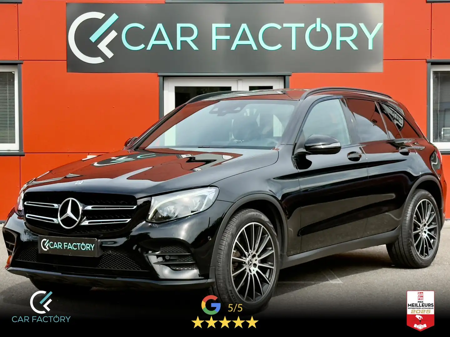Mercedes-Benz GLC 300 250 D AMG Line 4-Matic 1ère Main Options 8300 Suivi MB Garantie 1 Noir - 1