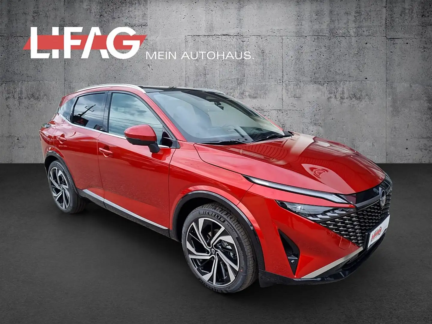 Nissan Qashqai 1,3 MHEV Tekna+ Autom. *ab € 32.990,-* Rouge - 1