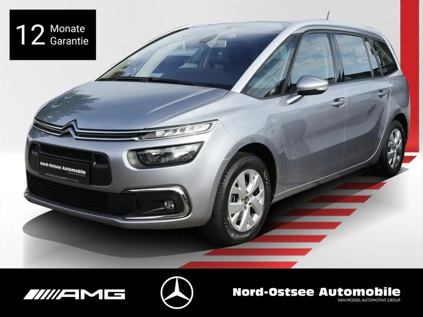 Citroen Grand C4 Picasso SPACETOURER Feel TEMPO PANO AHK Gris - 1
