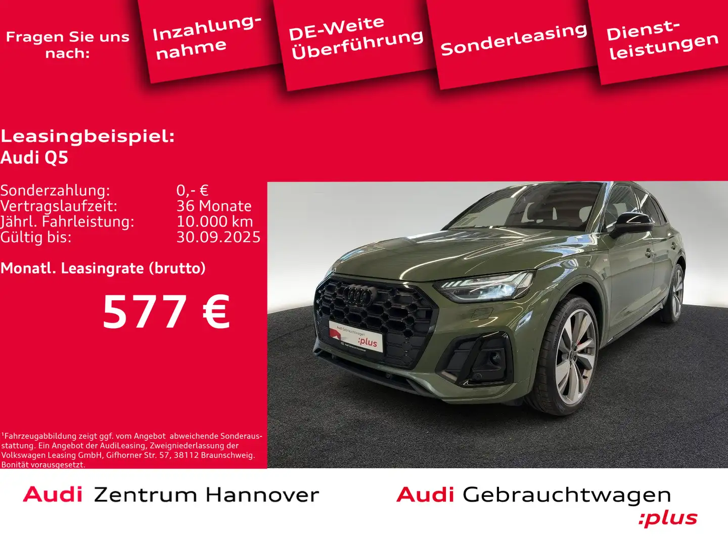 Audi Q5 S line 45 TFSI quattro Head-Up Standh. Matrix Grün - 1