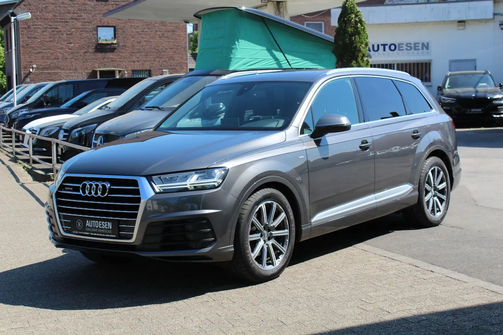 Audi Q7 50TDI Quattro 3x S-LINE+KAMERA+LED+AHK+MEMORY Gris - 1
