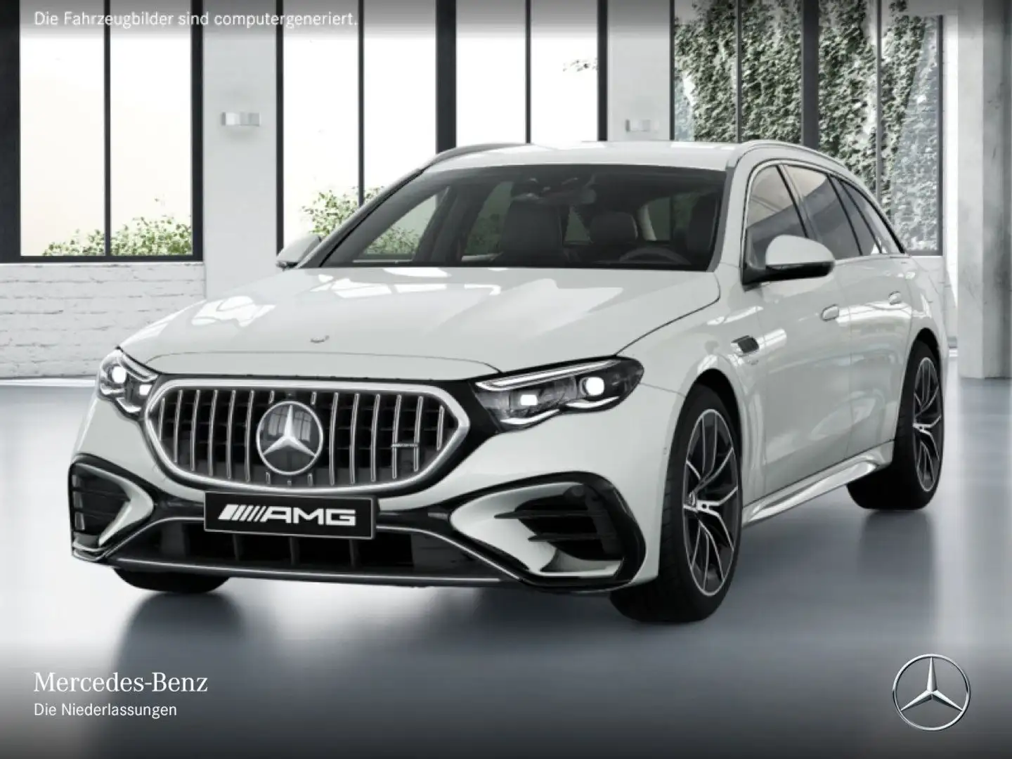 Mercedes-Benz E 53 AMG T 4M Hybrid Fahrass 360° Burmester Distr+ Weiß - 2