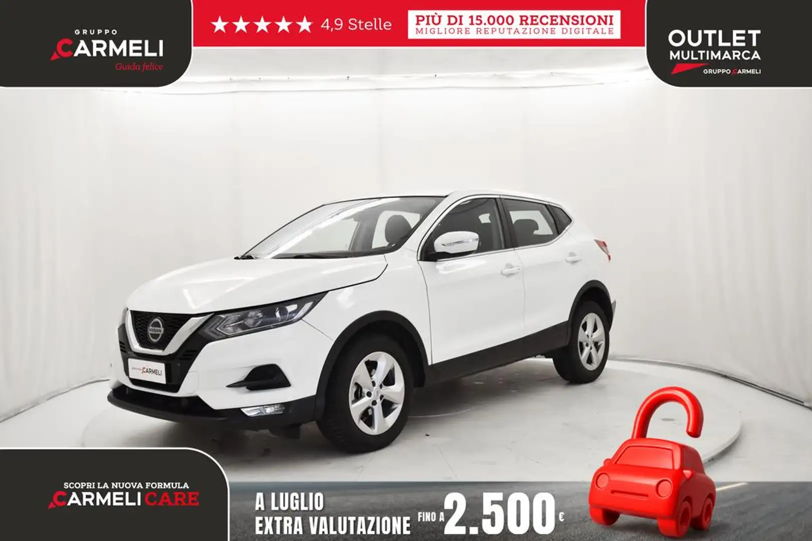 Nissan Qashqai 1.3 dig-t N-Connecta 160cv dct Bianco - 1
