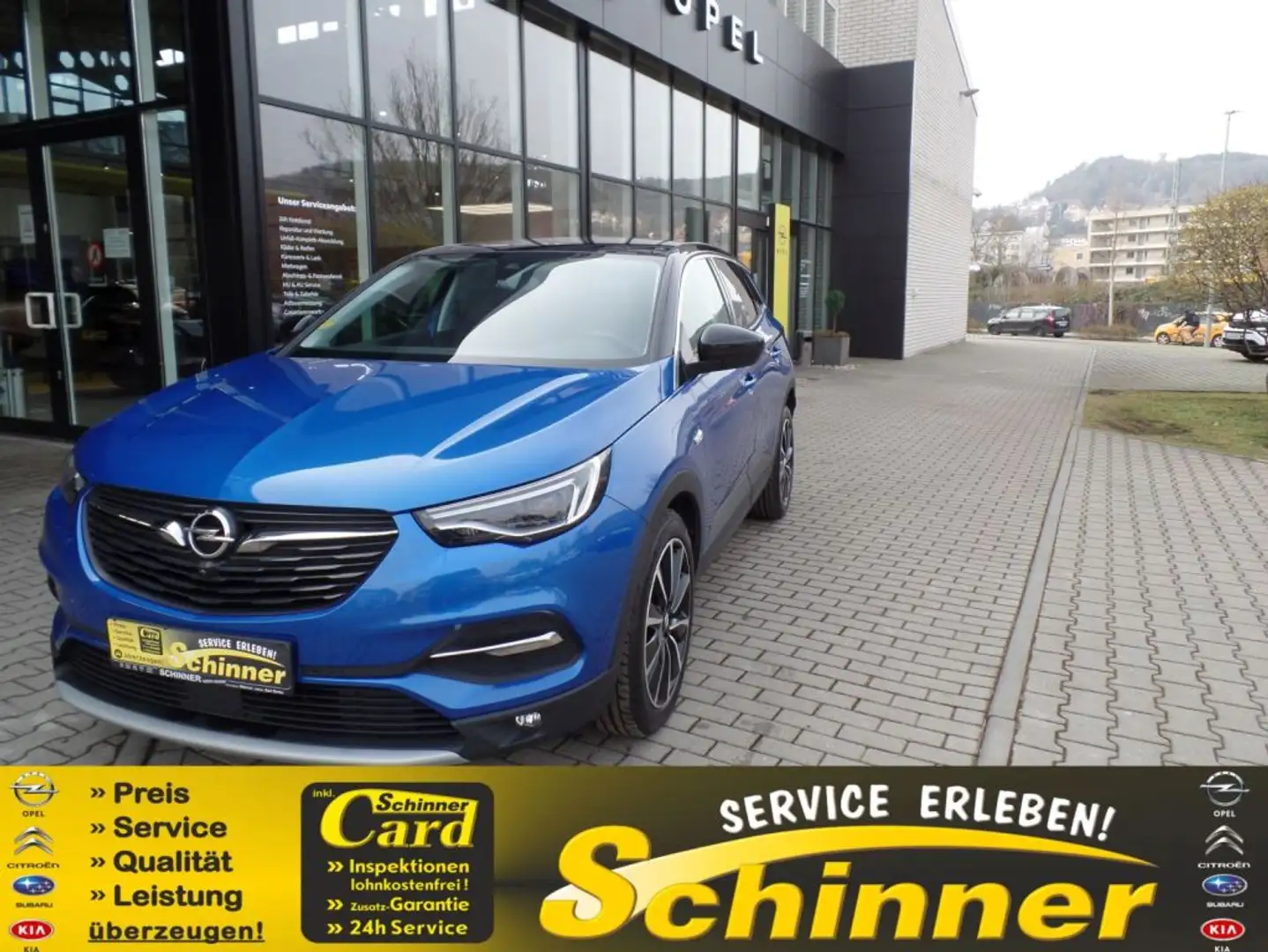 Opel Grandland X 1.2 Start/Stop Automatik Ultimate Blauw - 1