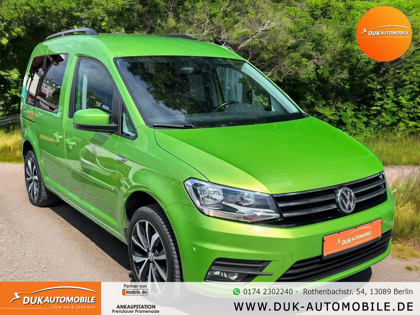 Volkswagen Caddy PKW Comfortline BMT DSG *AppleCarPlay* Grün - 1