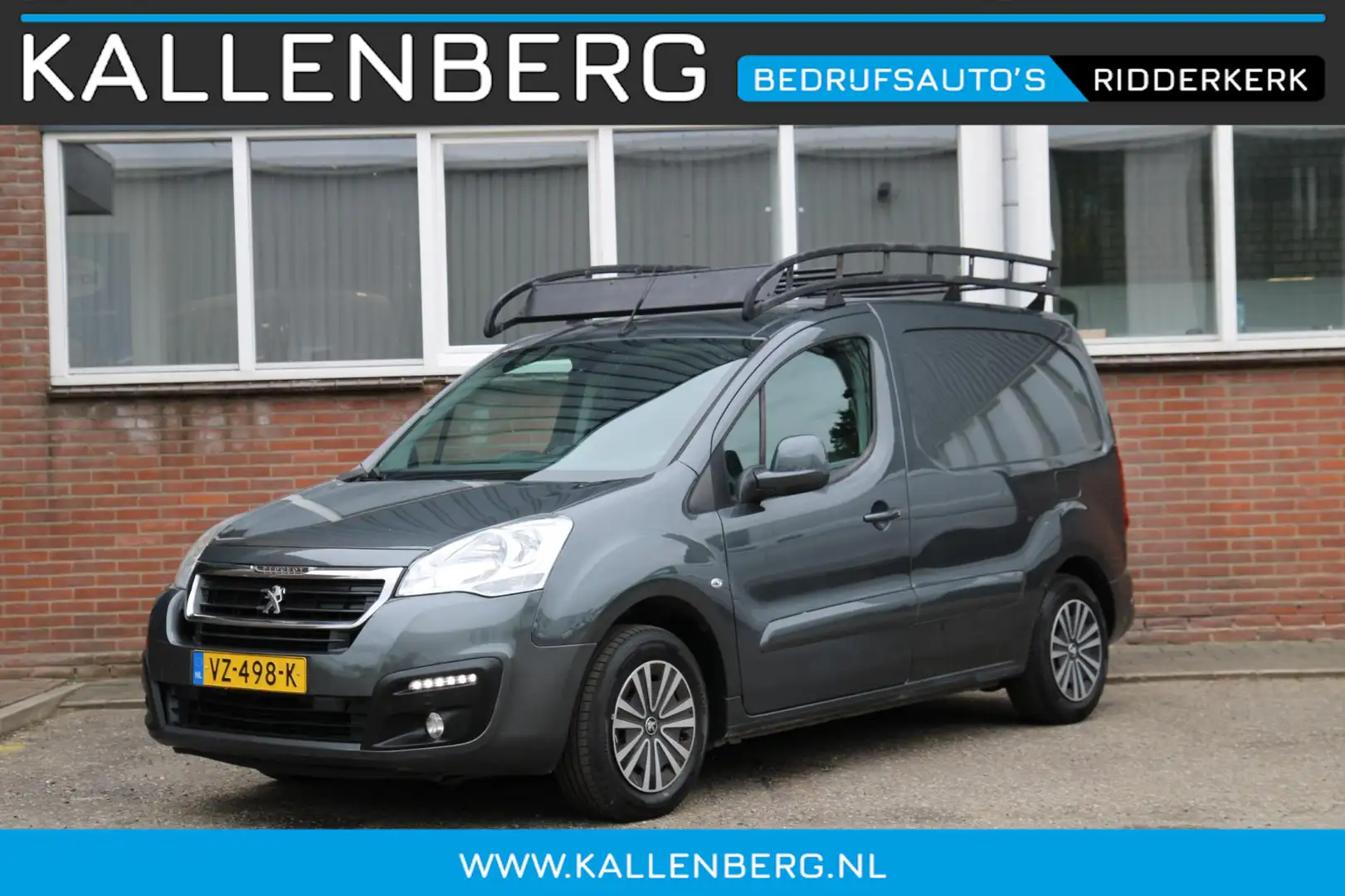 Peugeot Partner 120 1.6 BlueHDi 100 L1 Première Automaat EURO 6 / Grijs - 1