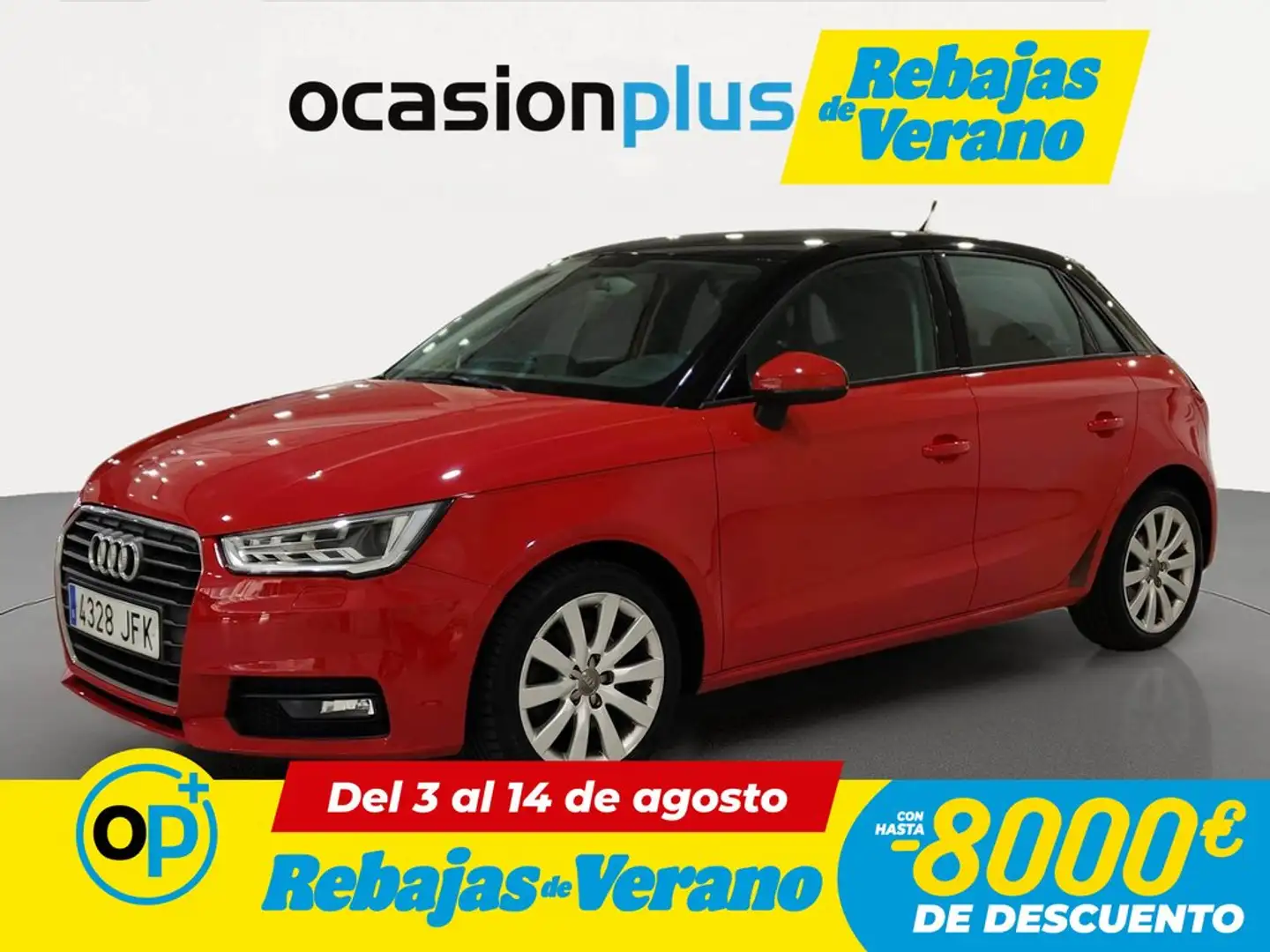 Audi A1 Sportback 1.6TDI Attraction Rojo - 1