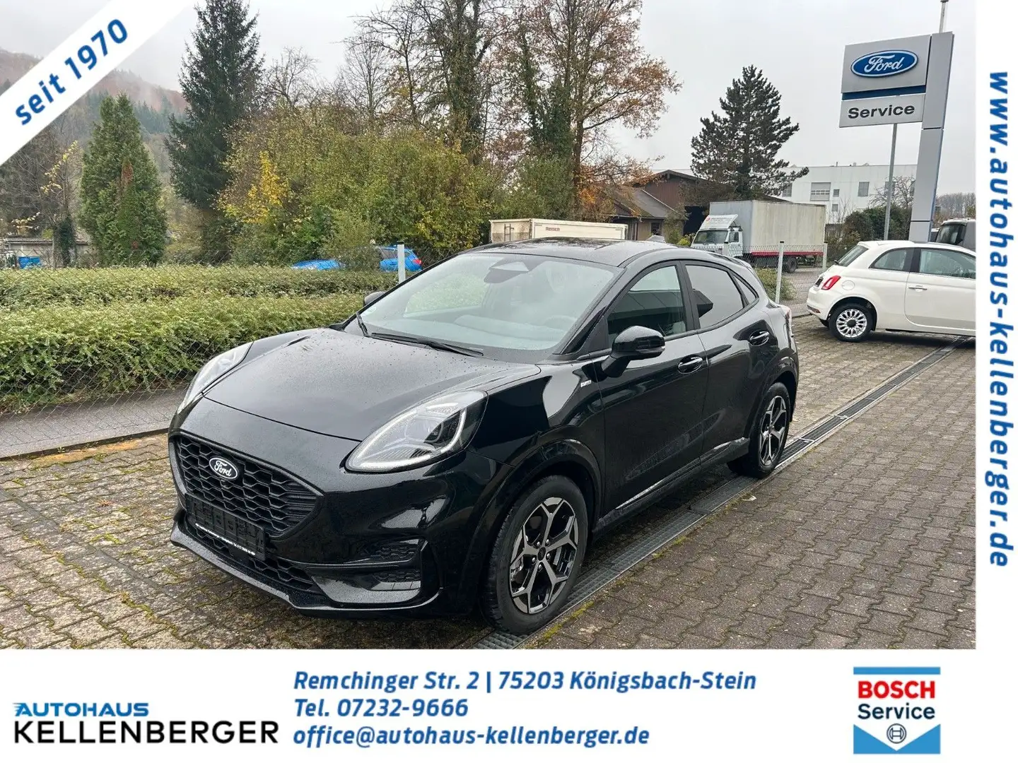 Ford Puma 1.0 EcoBoost Hybrid 92kW ST-LINE Schwarz - 1