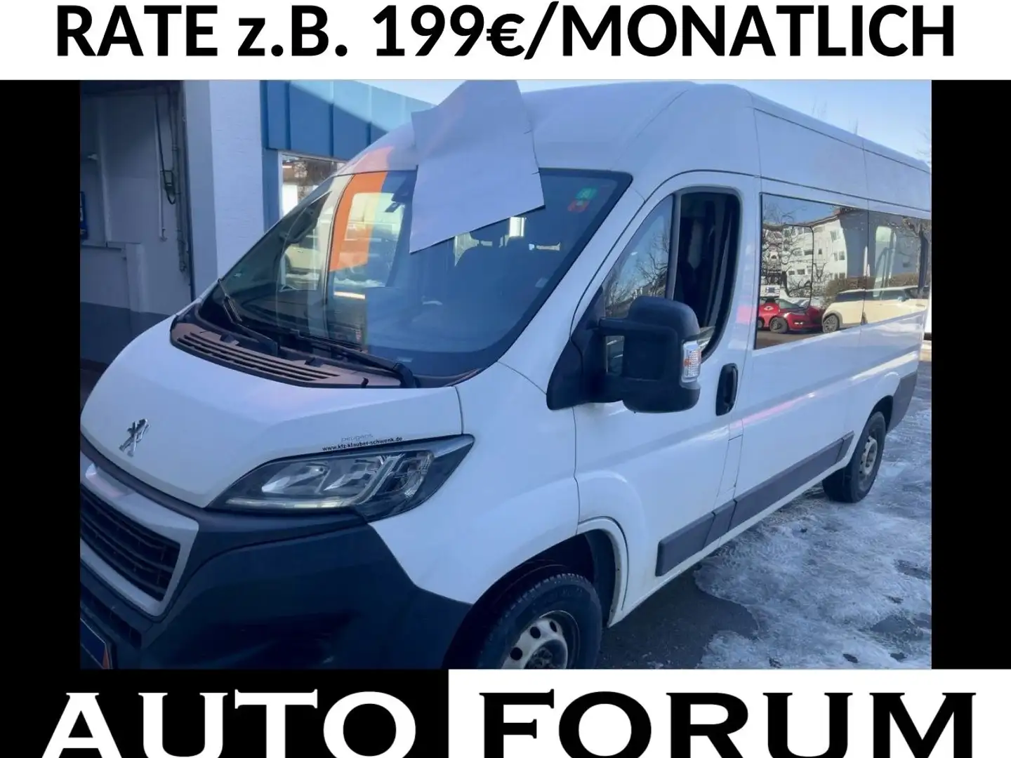 Peugeot Boxer 2.2 HDi L2H2 BUS 9-SITZER KLIMA CAM NAVI Weiß - 1