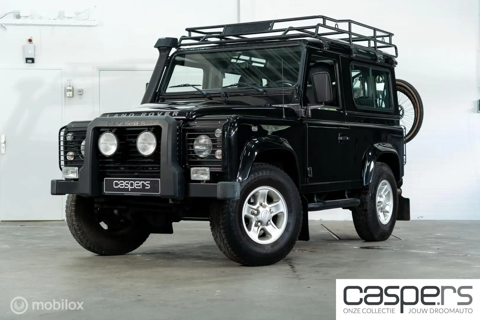 Land Rover Defender 90 SW geel kenteken Zwart - 1