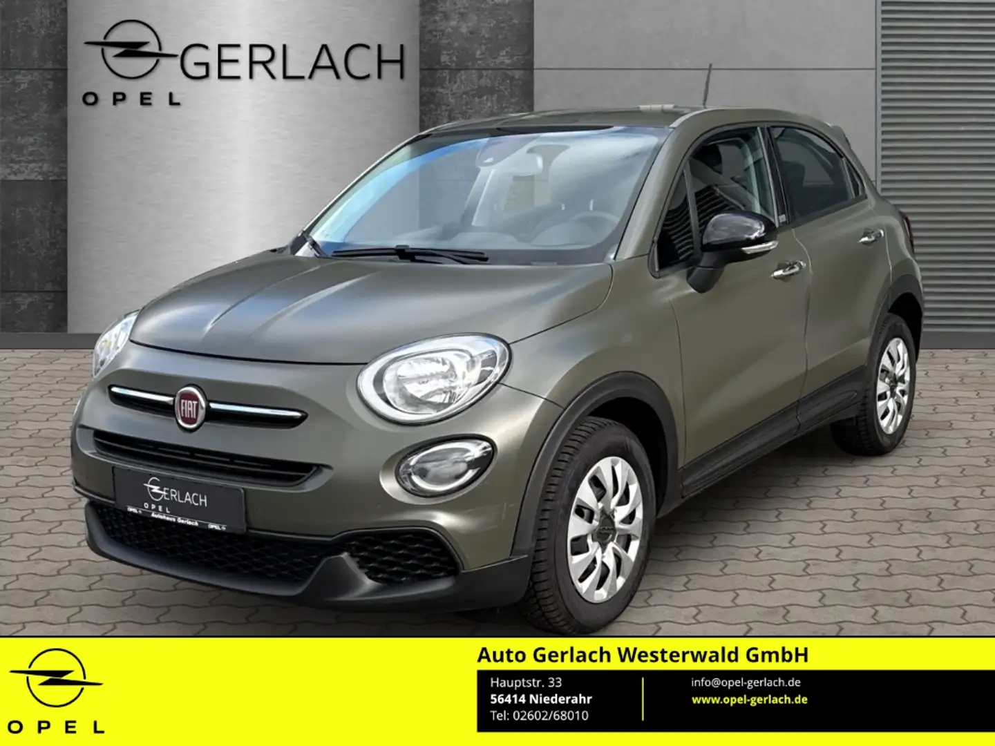 Fiat 500X Urban 1.0 GSE EU6d-T Navi Apple CarPlay Android Au Vert - 1