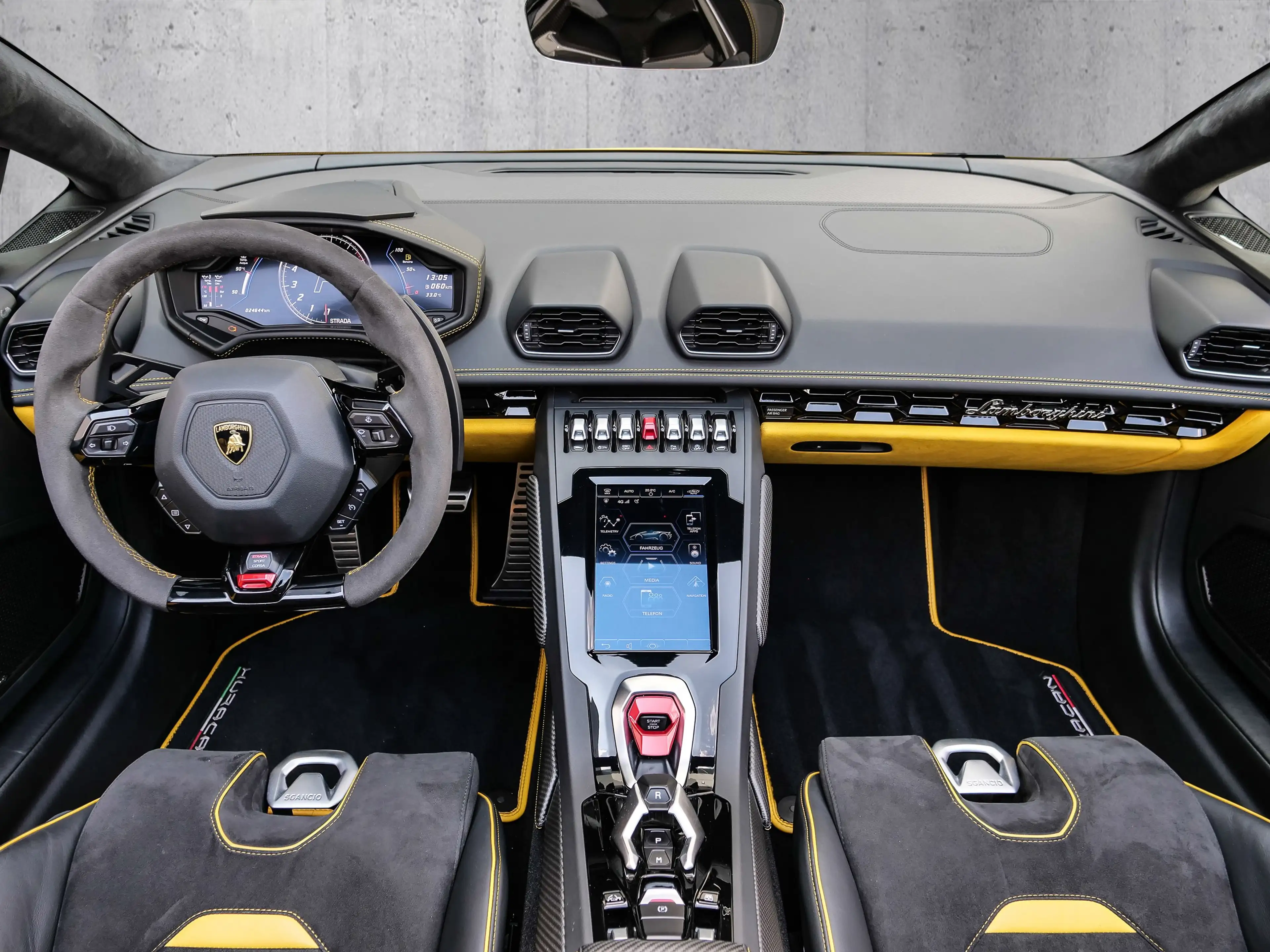 Lamborghini Huracán EVO Spyder Giallo Inti. Lifting System — photo 7