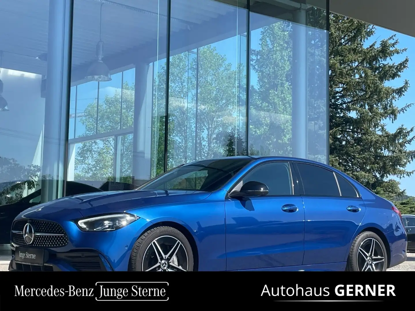Mercedes-Benz C 200 d Limousine ParkAss. LED SpurH Navi Sport Blau - 1