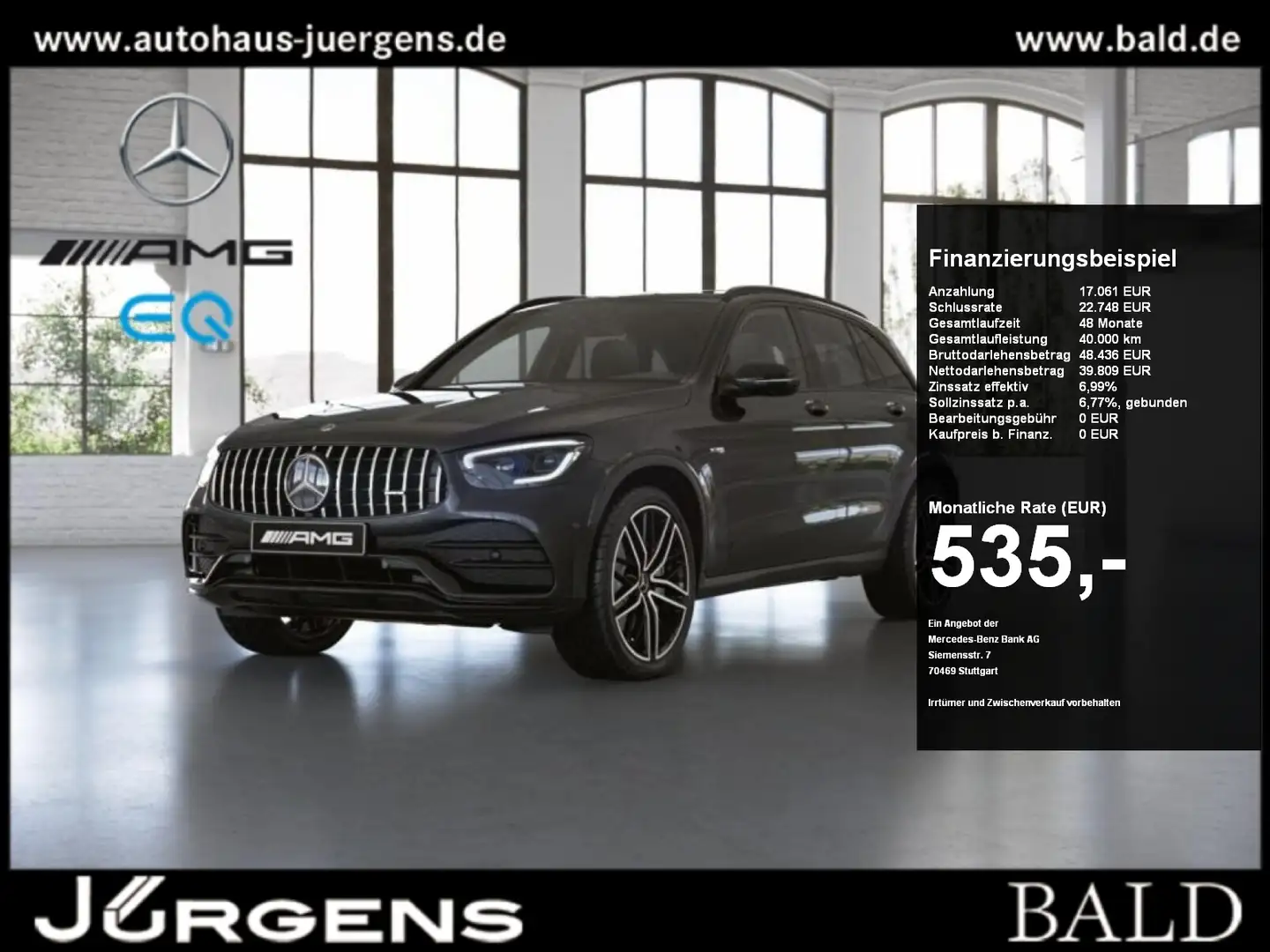 Mercedes-Benz GLC 43 AMG AMG GLC 43 4M Pano/MBeam/AHK/360/Distro/21" Grigio - 1
