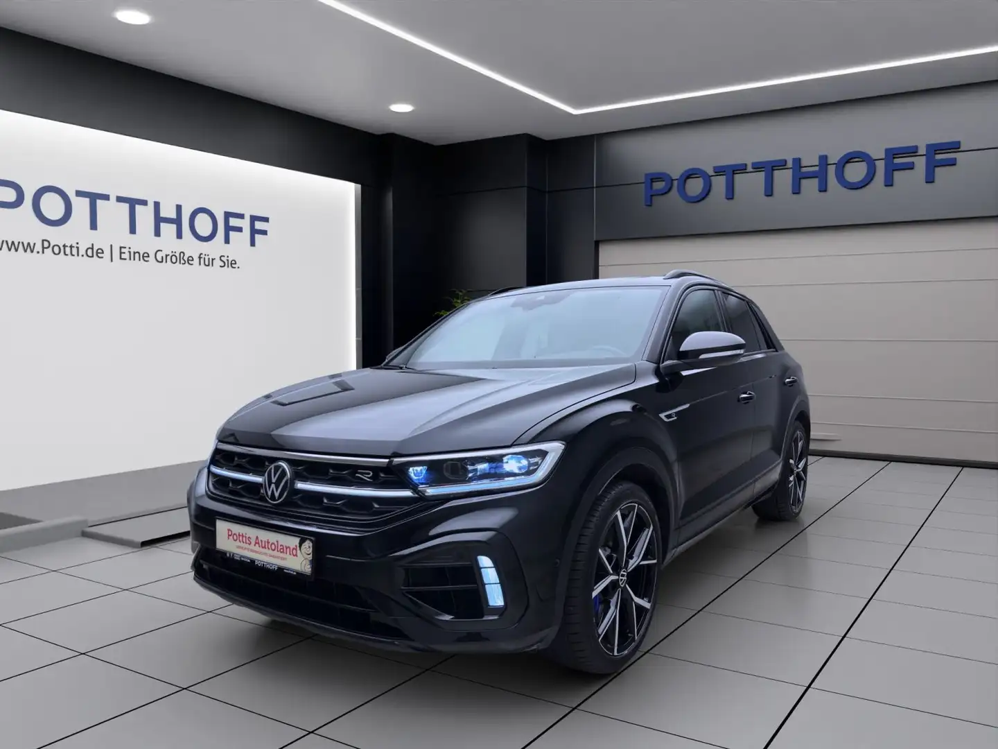 Volkswagen T-Roc 2.0 TSI DSG 4M R NAVI AHK PANO LEDER Schwarz - 1