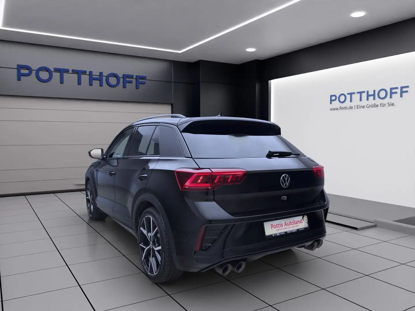 Volkswagen T-Roc 2.0 TSI DSG 4M R NAVI AHK PANO LEDER Schwarz - 2