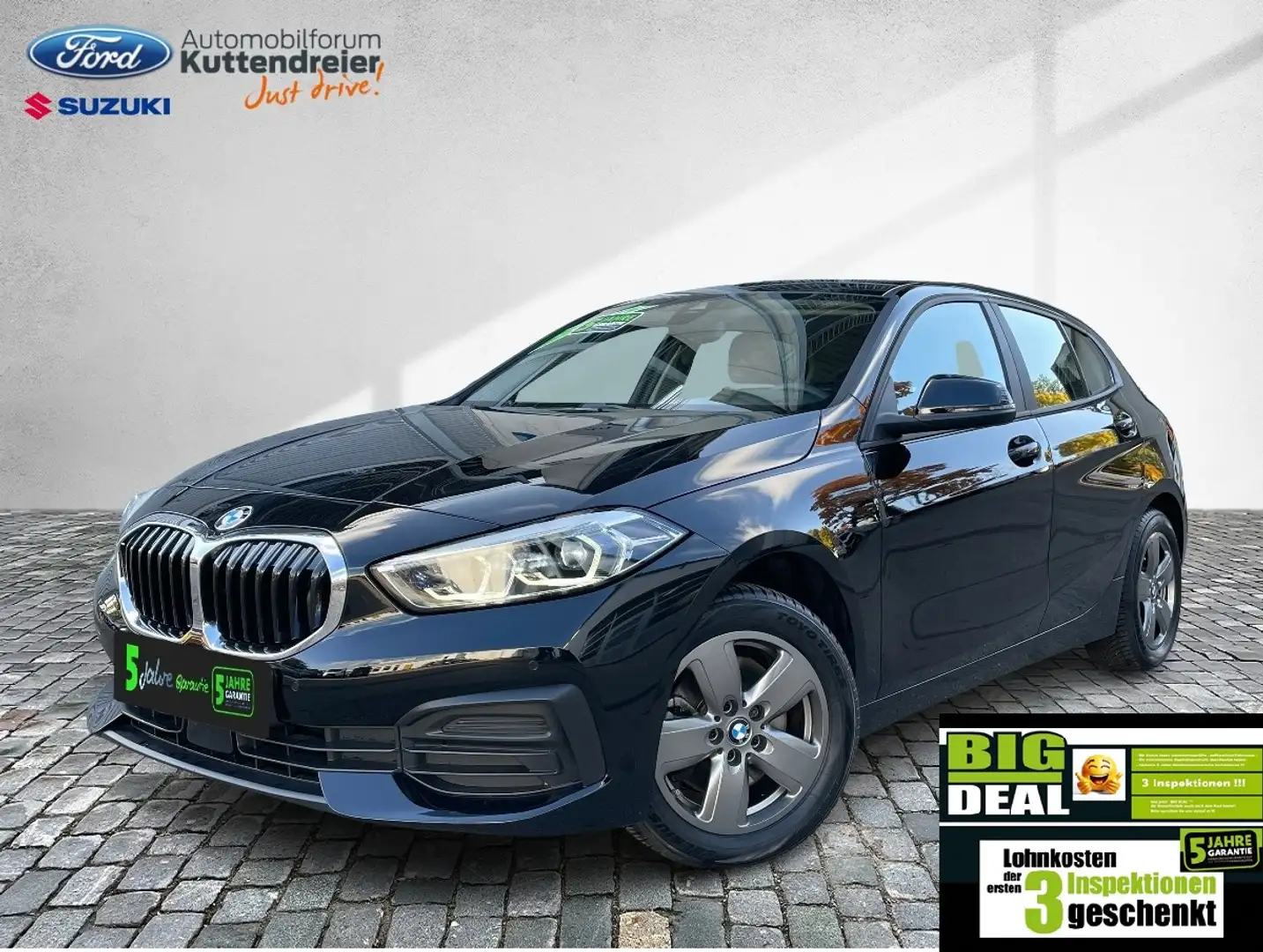 BMW 118 i Advantage Klima 2xPDC Tempomat Sitzheizung Schwarz - 2