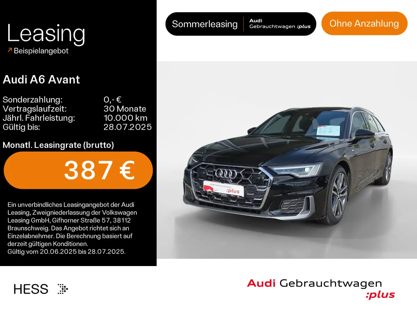 Audi A6 45 TDI quattro S-LINE*MATRIX*VIRTUAL*NA Schwarz - 1
