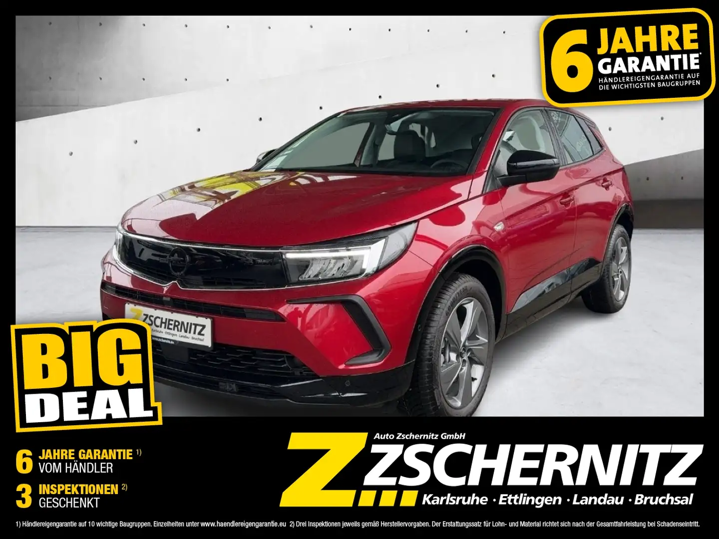 Opel Grandland 1.2 Turbo e e) GS Line FLA ParkAss. Rot - 1