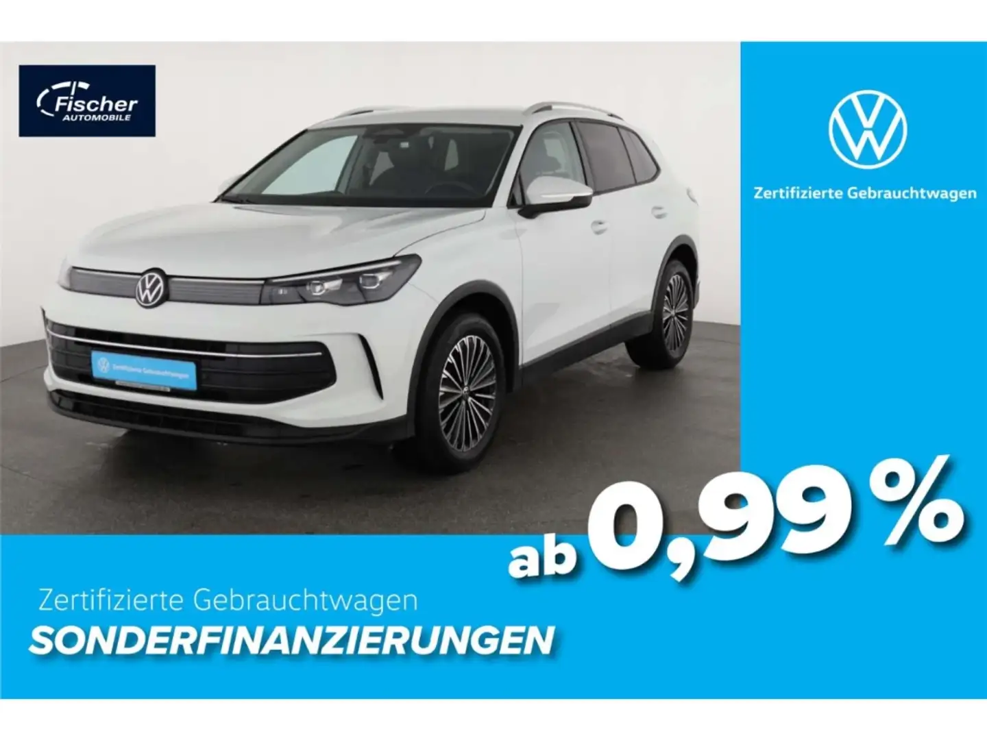 Volkswagen Tiguan 2.0 TDI Life DSG AHK/LED/NAV/ACC/RFK/SH Weiß - 1