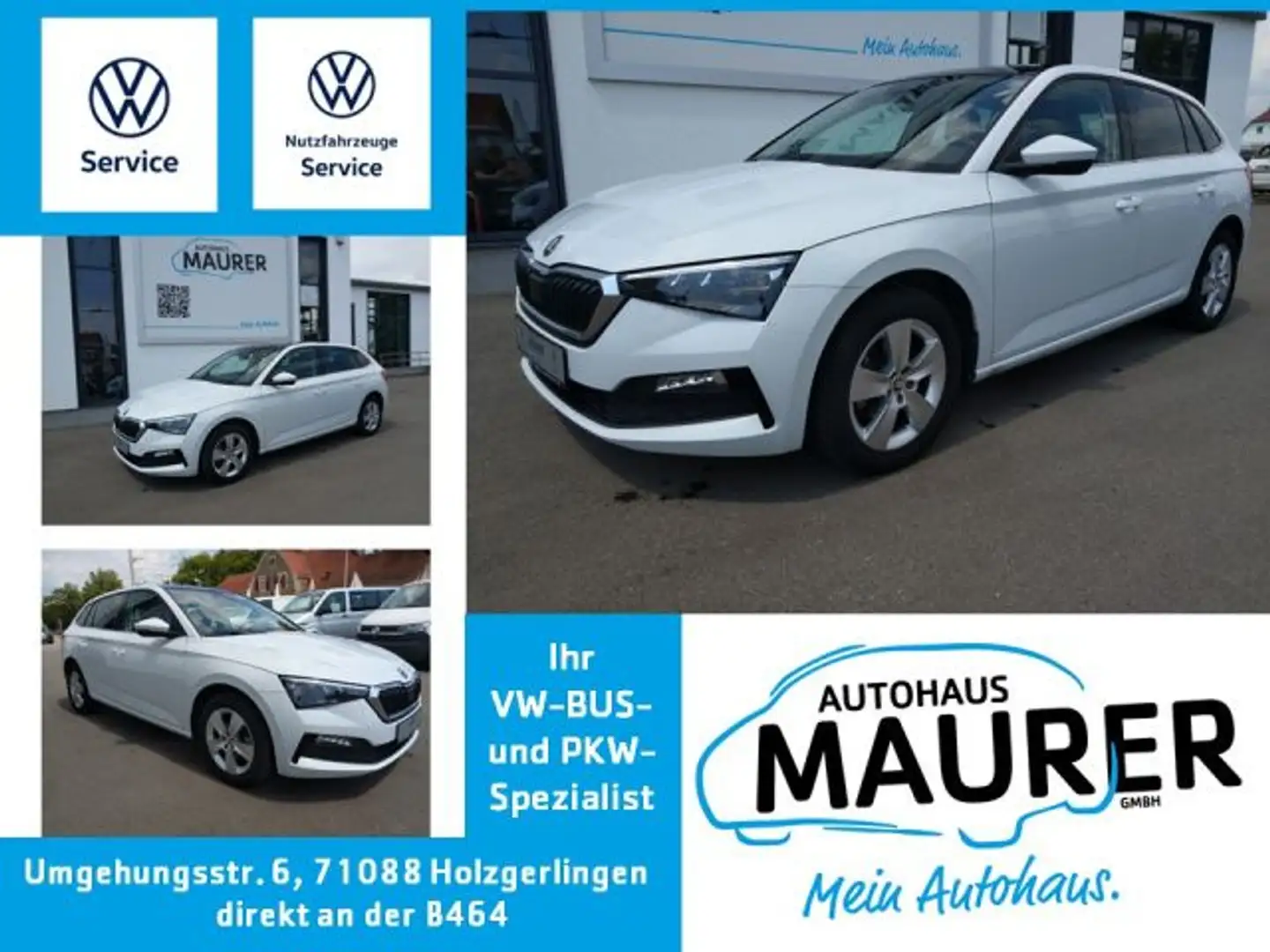 Skoda Scala 1,5 TSI Style Panorama LED App Sitzheizung Weiß - 1
