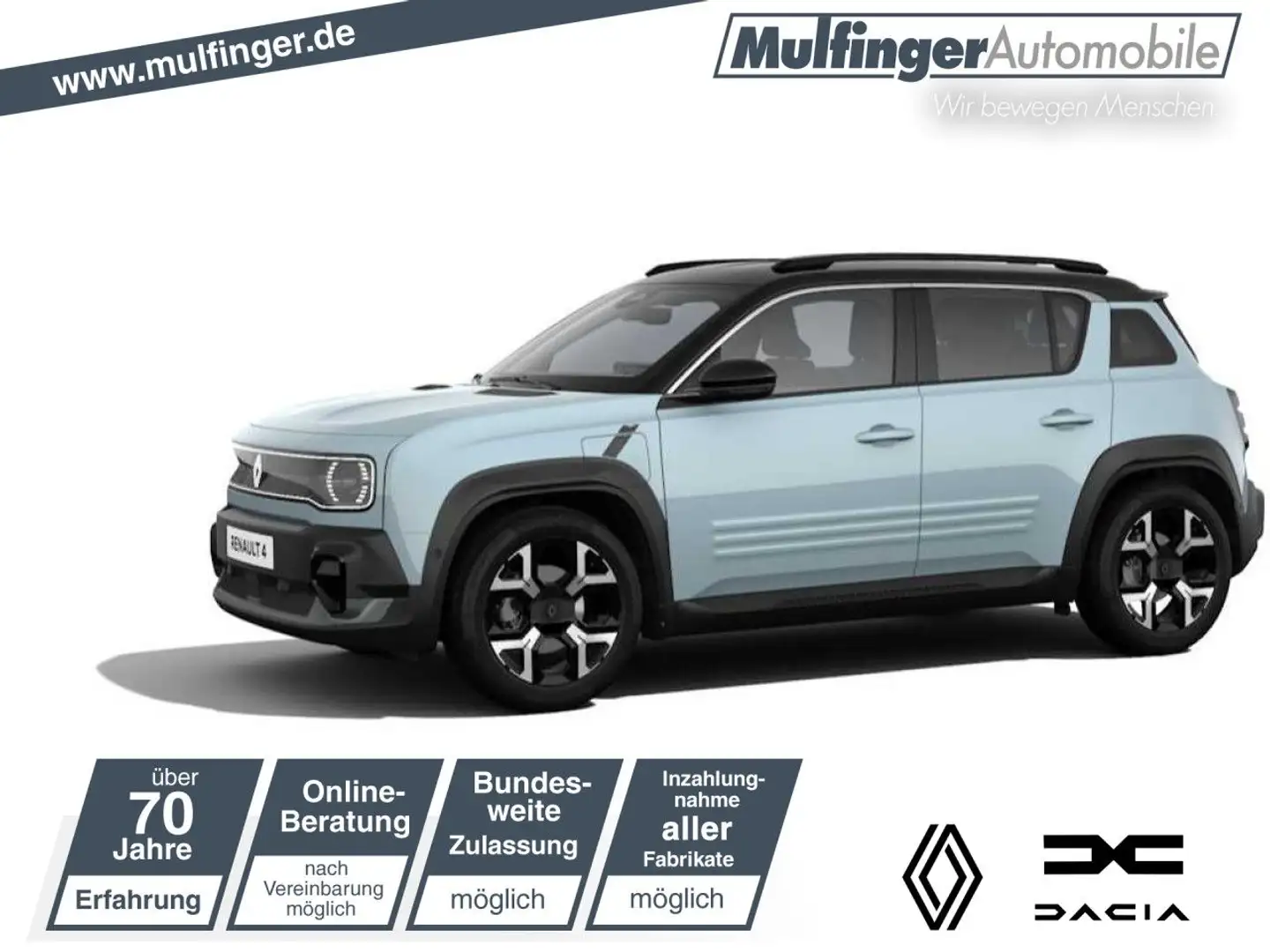 Renault R 4 E-Tech elektrisch Techno 150 Comfort Range SHZ Blau - 1