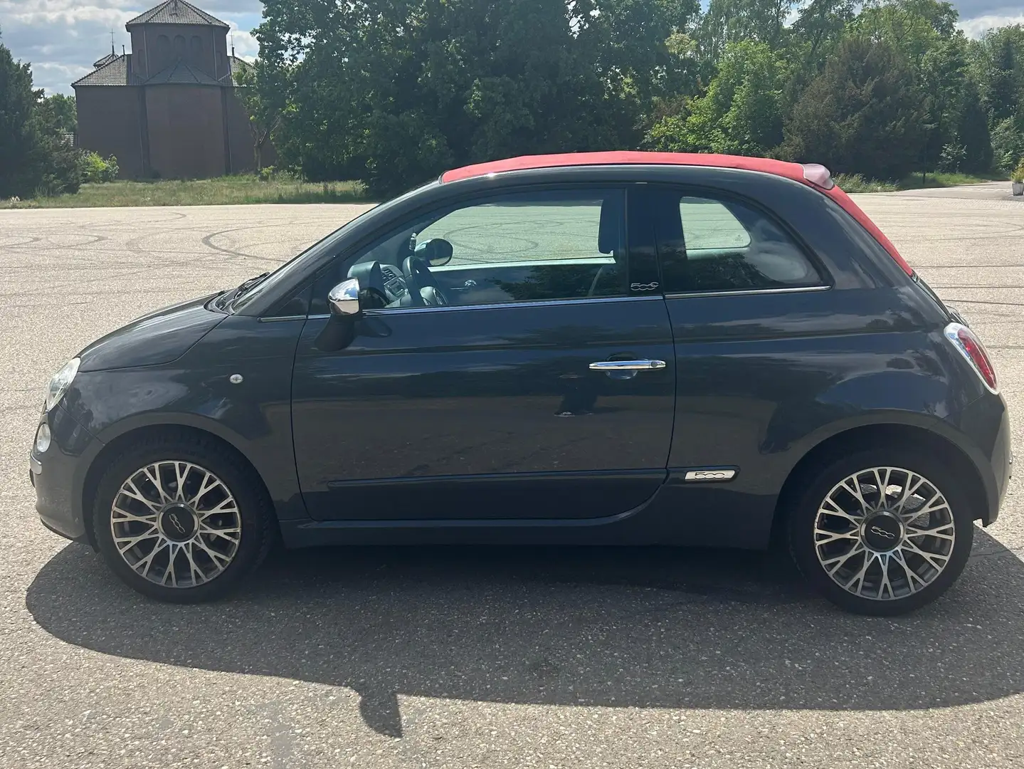 Fiat 500C 500 0.9 TwinAir turbo cabrio Gris - 2
