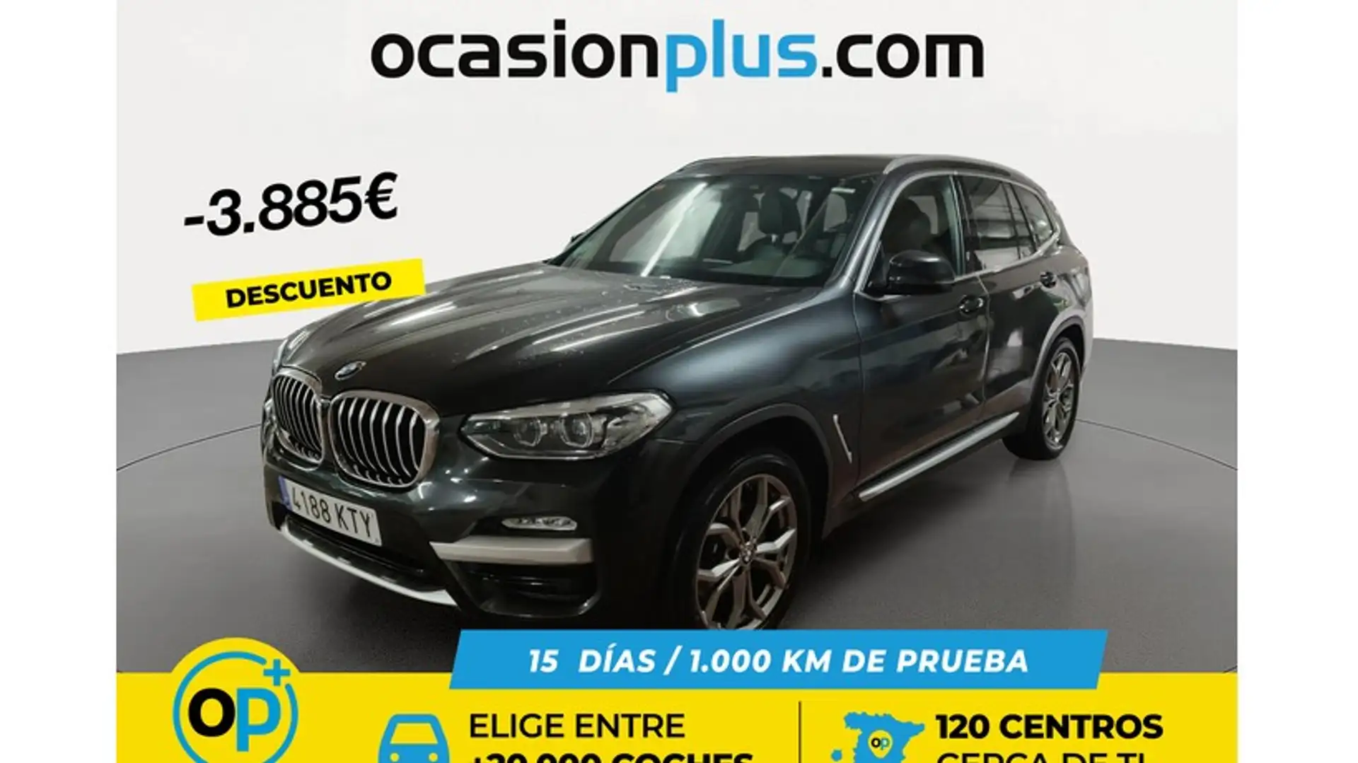 BMW X3 xDrive 20dA Gris - 1