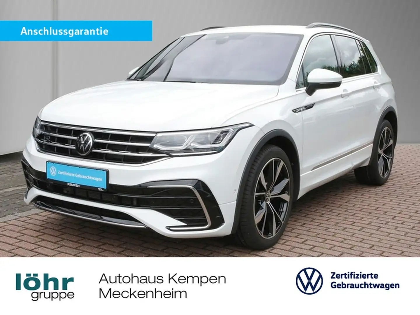 Volkswagen Tiguan 2.0 TDI 4M DSG R-Line AHK Navi+VC ACC RFK+PDC M... Weiß - 1