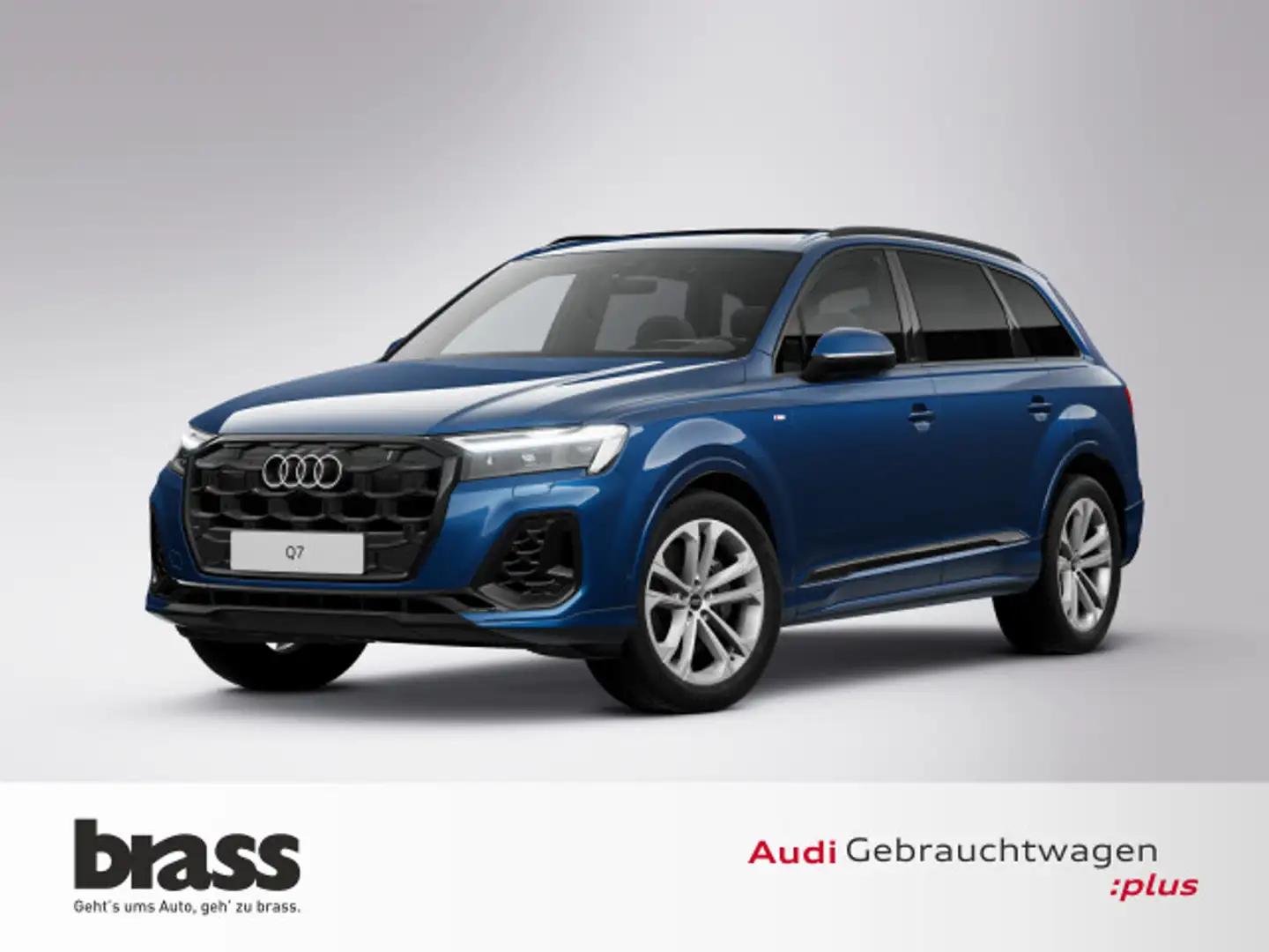 Audi Q7 SUV S line 55 TFSI quattro 250(340) kW(PS) ti Blau - 1