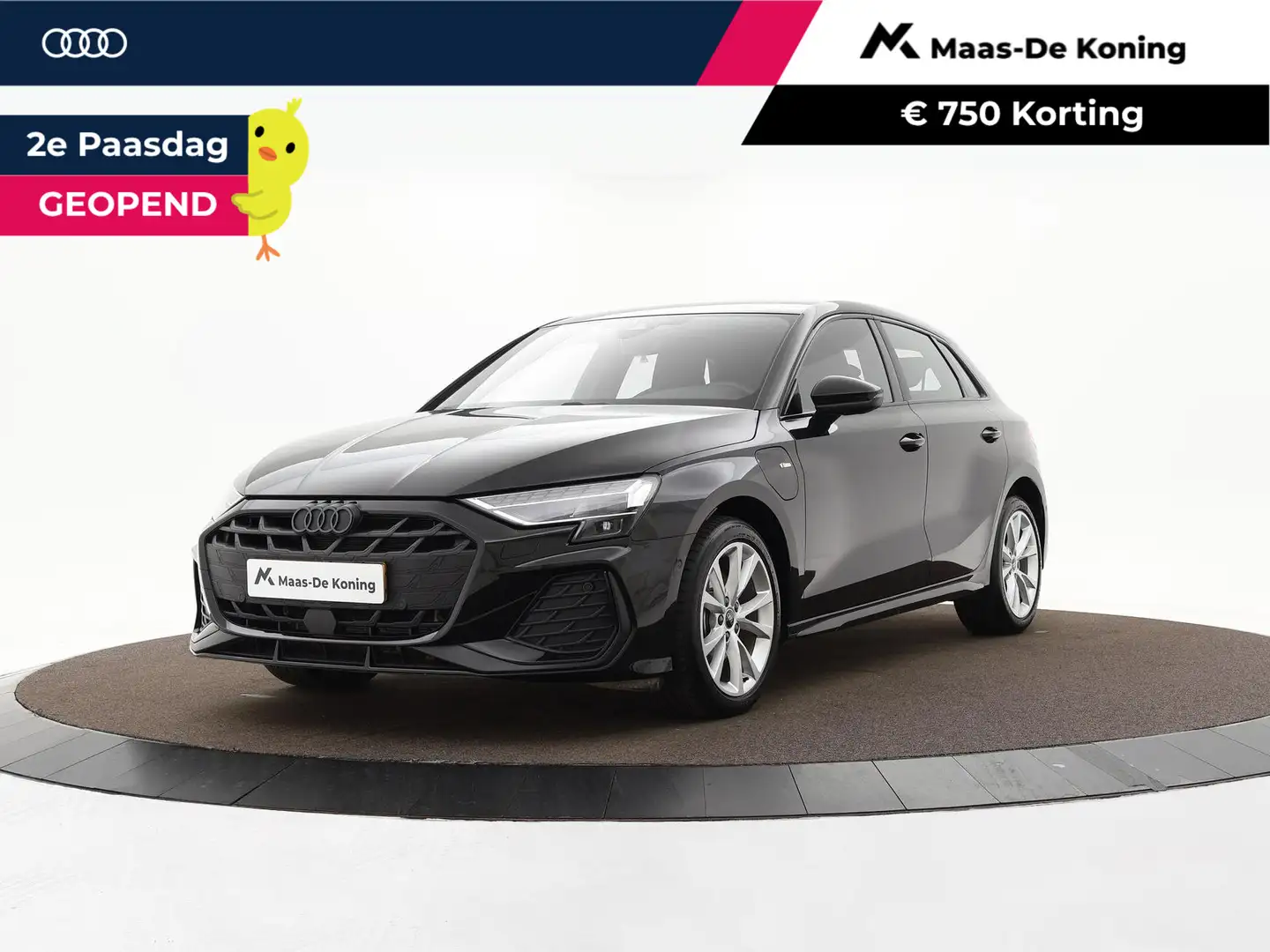 Audi A3 Sportback 40 TFSIe 204pk S-tronic S edition · Came Zwart - 1